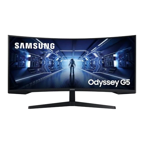 Offre limitée : Samsung Ecran PC Odyssey G55T 34'' 165Hz, 1ms, Dalle VA 1000R, UWQHD 3440x1440, 2500:, 250cd/m2, AMD FreeSync Premium, Pied Ajustable,HDMI, DisplayPort de 246.99 EUR à 246.99 EUR (remise 0%)