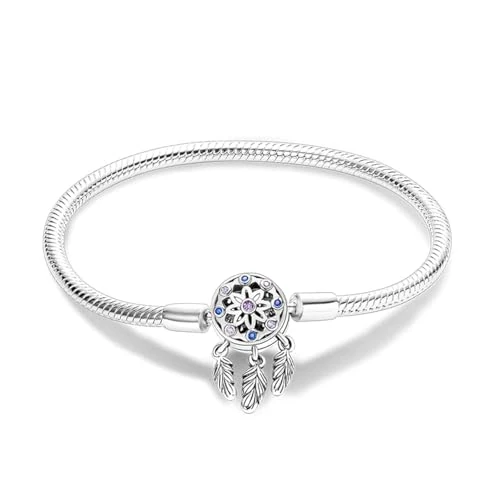 Limited-time offer: TINSLO Moments Women's 925 Sterling Silver Snake Chain Bracelet for Charms, Valentine's Day Mother's Day Birthday Gift for Mom Wife from 17.99 GBP to 7.99 GBP (save 56%)