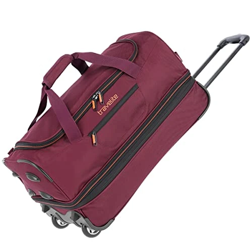 Limited-time offer: travelite trolley travel bag with wheels medium size, expandable, BASICS, soft luggage trolley bag with expandable fold, 55 cm, 51 - 64 liters from 43.58 GBP to 43.58 GBP (save 0%)