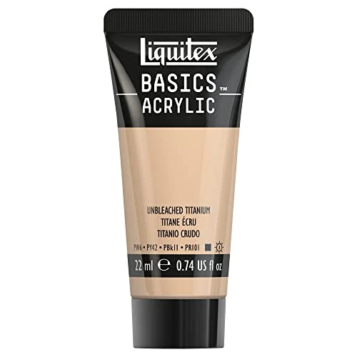 Tijdelijke aanbieding: Liquitex 8870486​ Basics acrylverf - Unbleached Titanium, 22 ml tube, lichtecht, waterbestendig, voor het schilderen en decoreren van hout, metaal, keramiek, kunststof, canvas van 3.30 € naar 3.30 € (0.00% korting)