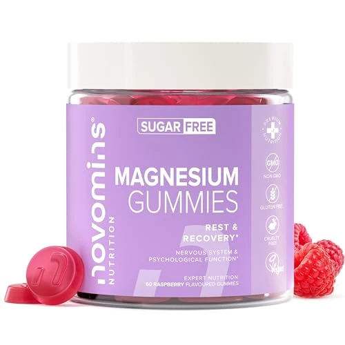 Tijdelijke aanbieding: Magnesium Gummies – 1636 mg Magnesiumcitraat met 180 mg MG – Suikervrij – Vegan – Voorraad voor 1 Maand – Glutenvrij – Kauwbare Supplementen – Novomins van 20.06 EUR naar 13.64 EUR (korting 32%)