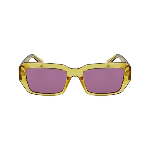 Offerta a tempo: Calvin Klein Jeans CKJ23602S 701 Yellow Sunglasses Unisex Iniettato, Rectangle, 53 - 0.00% da 96.00 € a 96.00 €