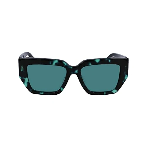 Offerta a tempo: Calvin Klein Jeans CKJ23608S CKJ23608S 237 green havana Sunglasses Unisex Polycarbonate, Standard, 54 - 30% da 109.90 € a 76.99 €