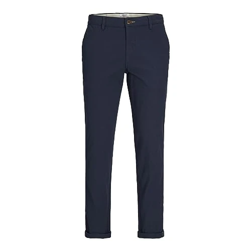 Offre limitée : Jack & Jones Pantalon Chino décontracté pour Homme - Élégant - Coupe ajustée - Urban JPSTMARCO, Blazer Bleu Marine., 34W / 32L de 58.62 € à 58.62 € (0.00% de remise)