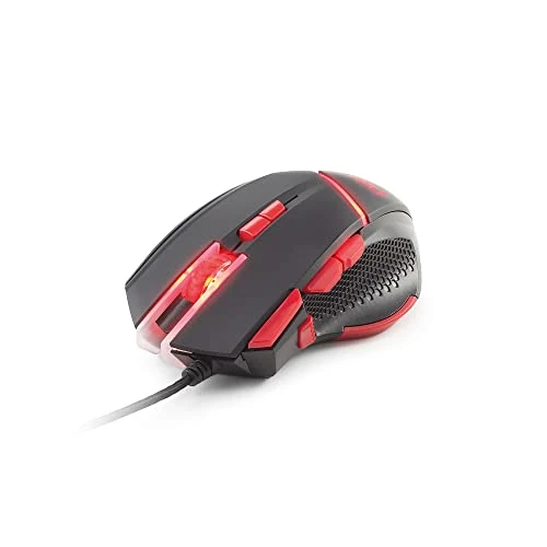 Tijdelijke aanbieding: DR1TECH Hunter+ Professionele gaming-muis met robuuste kabel [5 afneembare gewichten + drievoudige vuur] - 9 toetsen tot 4200 dpi - ergonomische gaming-muis voor pc/PS4 van 30.43 € naar 30.43 € (0.00% korting)
