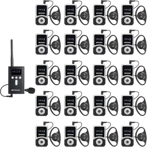 Oferta limitada: Retekess T130S (T130 2rd) Tour Guide System, Sistema Inalámbrico de Guía, 100 m, Auriculares D, Silencio de Una Tecla, Juego de Guía Turística con Auriculares para Turismo, Fábrica, Universidad de 669.99 EUR a 669.99 EUR (ahorro 0%)