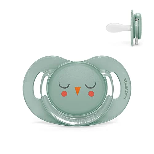 Offerta a tempo: Suavinex, Ciuccio Premium per Neonati 6-18 Mesi. Ciuccio con tettina simmetrica SX Pro in silicone. Tettina piatta e simmetrica. Bonhomia, Verde - 0.00% da 9.06 € a 9.06 €