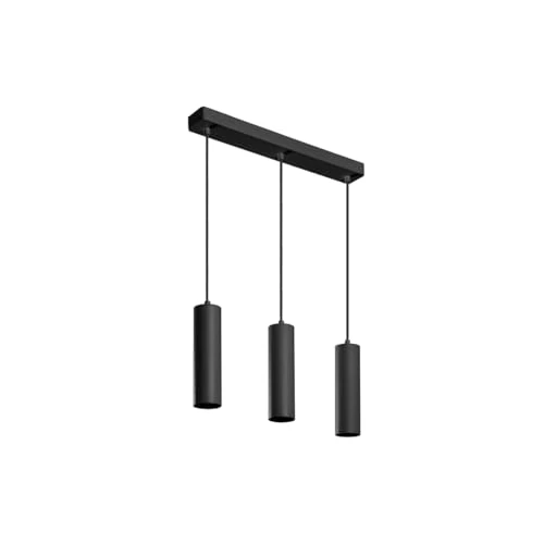 Oferta limitowana: GTV lighting - Lampa wisząca LED TRESOS II do skandynawskich minimalistycznych lub nowoczesnych wnętrz - regulowana długość kabla - 3 x GU10, aluminium, IP20, maks. 3 x 20 W, czarna z 66.87 zł na 66.87 zł (oszczędź 0.00%)