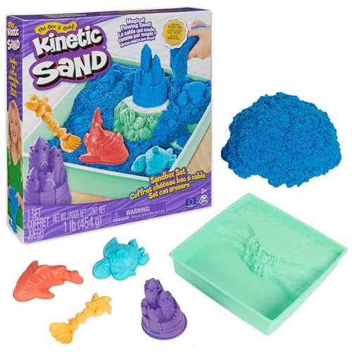 Offerta a tempo: Kinetic Sand, Playset Castelli Di Sabbia Cinetica Blu, Con Vaschetta, 3+ - 0.00% da 19.99 € a 19.99 €
