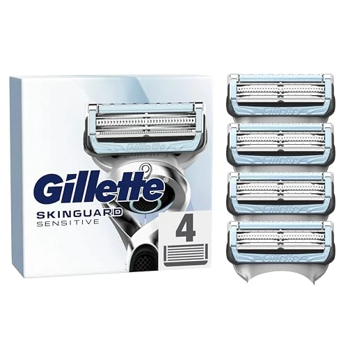 Offerta a tempo: Gillette Skinguard Sensitive 4 Lamette di Ricambio per Rasoio Barba Uomo - 19% da 16.99 € a 13.75 €