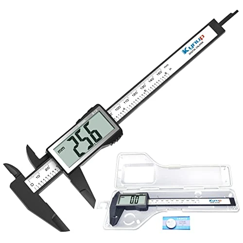Offerta a tempo: Kynup Calibro digitale di Grande Schermo LCD, Strumento di Misurazione Della Calibro da 150 mm, conversione Pollice/Millimetro, Vernier digitale leggero - 24% da 14.99 € a 11.39 €