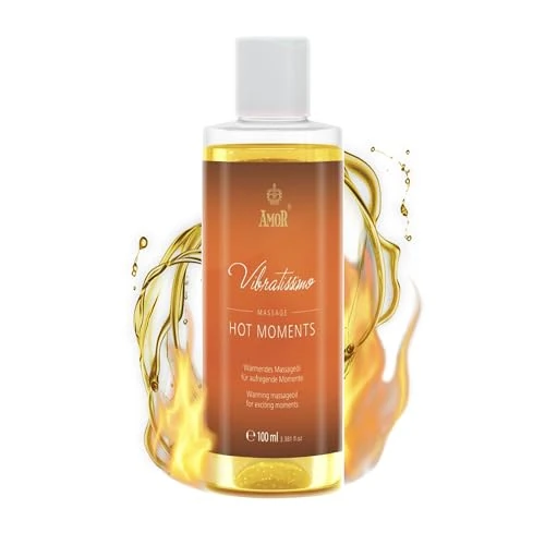 Vibratissimo “Hot Moments” olio da massaggio riscaldante e lenitivo, 100 ml