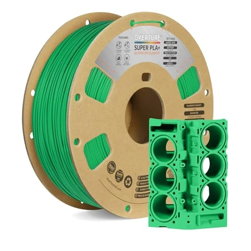 Oferta limitada: OVERTURE Super PLA+ 1.75mm Filamento, PLA Plus de Alta Resistencia, Más Resistente que ABS & PLA, filamento termorresistente, 1kg Carrete Cartón, +/-0.02mm (Verde) de 21.99 EUR a 21.99 EUR (ahorro 0%)