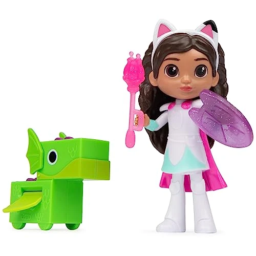 Offerta a tempo: DreamWorks Gabby's Dollhouse, Set di personaggi Gabby Cavaliere con giocattolo a sorpresa e mini drago, giocattoli per bambine e bambini dai 3 anni in su - 48% da 14.99 € a 7.84 €