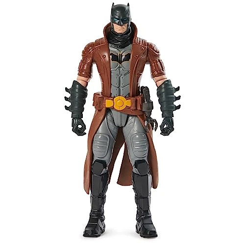 DC Comics, Action Figure Batman Armatura Marrone, Supereroe Giocattolo in Scala, Personaggio Mondo Batman Alto 30 cm, Supereroe con 11 Punti di Articolazione, Giochi per Bambini e Bambine, 3+ anni