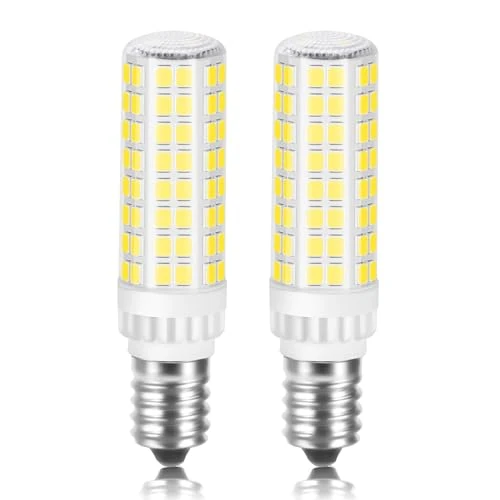 Karyoosi Lampadine LED E14 7W Equivalenti a 60W, Lampadina LED E14, 820LM, Bianco Freddo 6000K, Nessun Sfarfallio, Non Dimmerabile, per Cappa Cucina, Frigo, Macchina da Cucire, confezione da 2