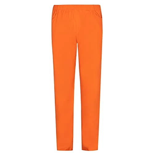 MISEMIYA - PANTALÓN Sanitarios Unisex Cintura ELÁSTICA Uniforme Laboral MÉDICO Enfermera Limpieza Veterinaria SANIDAD HOSTELERÍA- Ref.8312-5XL, Naranja