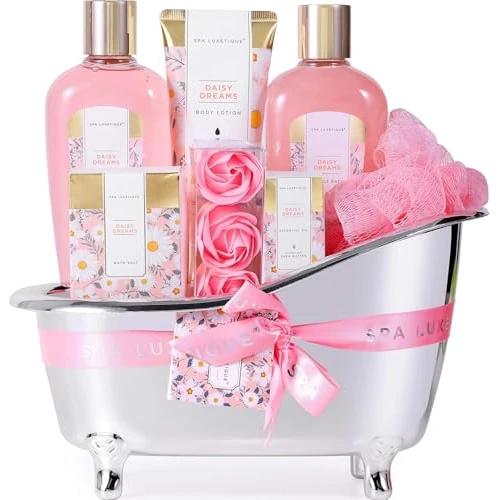 Limitiertes Angebot: Geschenksets für Frauen-Spa Luxetique Spa-Geschenkset,8pcs Daisy Pamper Bath Set,Bad-Geschenksets,8pcs Geschenkkorb mit ätherischem Öl,Geburtstagsgeschenke,Geschenke für Mama, Muttertagsgeschenk von 29.99 EUR auf 25.49 EUR (Spare 15%)