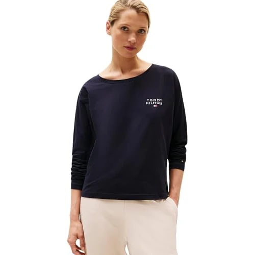 Oferta limitada: Tommy Hilfiger Mujer Camiseta Manga Larga Básica, Azul (Desert Sky), S de 49.90 EUR a 29.00 EUR (ahorro 42%)