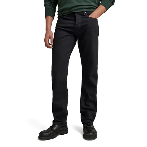 Offerta a tempo: G-STAR Mosa Straight Jeans Uomo, Nero (Pitch Black D23692-b479-a810), 31W / 34L - 50% da 120.00 € a 59.92 €