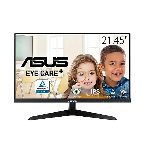 Limitiertes Angebot: ASUS Eye Care VY229Q - 21,5 Zoll Full HD Monitor - 75 Hz, 1ms MPRT, Adaptive Sync & FreeSync - IPS Panel, 16:9, 1920x1080, Rahmenlos - DisplayPort, HDMI, Speaker von 89.00 EUR auf 89.00 EUR (Spare 0%)