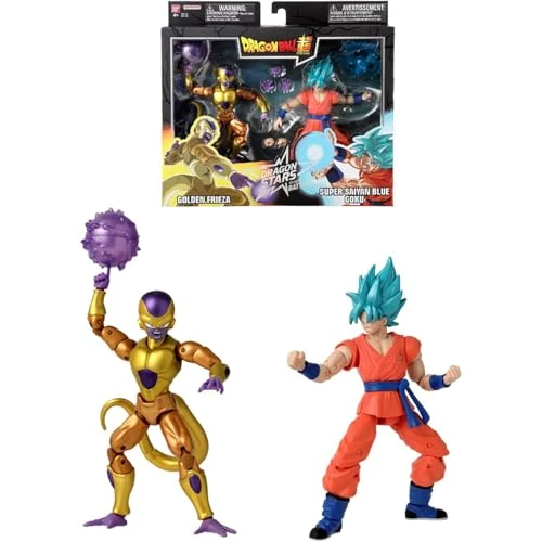 Offre limitee: Bandai - Dragon Ball Super - Figurines Dragon Stars 17cm - Battle Pack - Golden Freezer vs Super Saiyan Blue Goku - Licence Officielle Dragon Ball - Pack de 2 figurines - Jouet Enfant 4 ans et + 37169 de 46.25 EUR a 39.99 EUR (economie 14%)