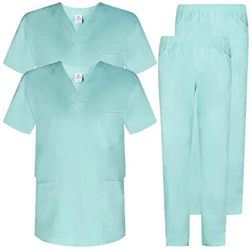 Tijdelijke aanbieding: MISEMIYA - Verpakking * 2 stuks - Casack en Broek voor medische gezondheid, Uniseks, 2-817-8312, Turkoois, 4XL van 52.99 EUR naar 52.99 EUR (korting 0%)