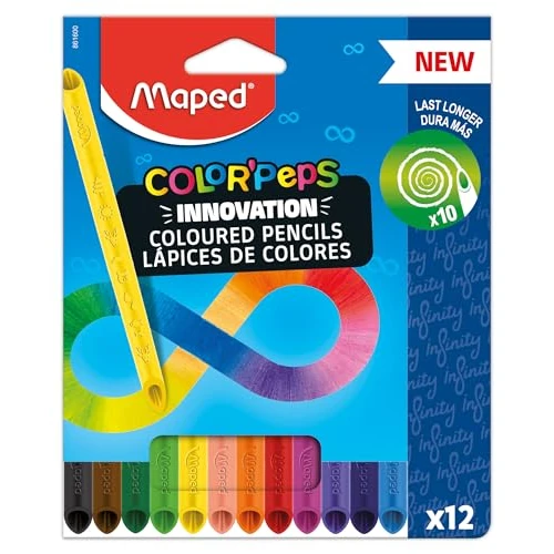Maped Infinity 861600 Kredki, Wielokolorowy, 12 sztuk