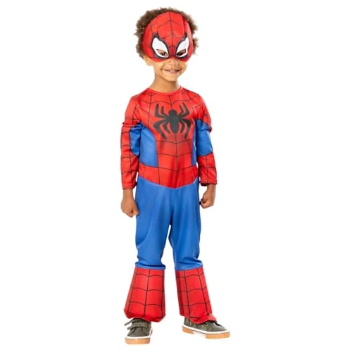 Oferta limitada: Rubies Disfraz Spidey para niños y niñas, Jumpsuit impreso digitalmente y máscara, Licencia Oficial Marvel, Spider-man para Navidad, Carnaval, cosplay, regalos, cumpleaños de 24.99 EUR a 23.30 EUR (ahorro 7%)