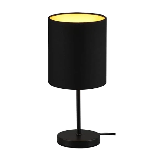 Offerta a tempo: Reality, Lampada tavolo, Jerry 1xE14, max.40,0 W Finitura: Metallo, Nero oro Ø:13,0cm, A:28,5cm Interruttore su cavo,Senza illuminante - 37% da 25.99 € a 16.30 €