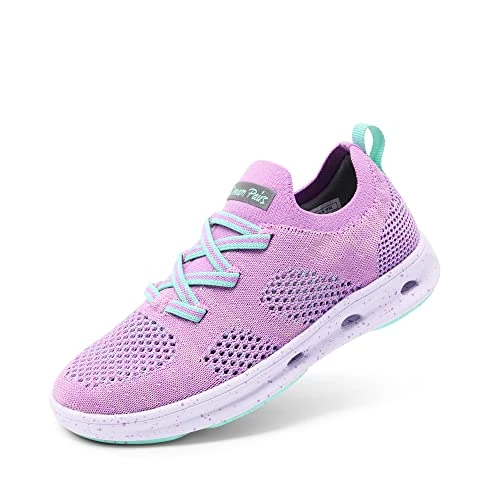 DREAM PAIRS Trampki dla chłopców i dziewcząt, sportowe dla dzieci, buty sportowe, buty turystyczne dla małych i dużych dzieci,Size 32,Fioletowy/Zielony,SDFS2317K