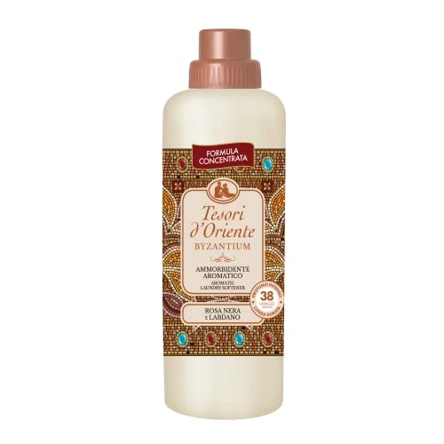Offerta a tempo: Tesori d'Oriente - Ammorbidente Lavatrice Concentrato Byzantium, dalla Fragranza Fiorita di Rosa Nera, Fino a 38 Lavaggi, con Preziose Microcapsule Per Capi Morbidi e Profumati, 760 ml - 0.00% da 2.99 € a 2.99 €