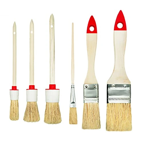 Zeitlich begrenztes Angebot: M7 6 TLG. Pinselset Holz Lackpinsel Flachpinsel Ringpinsel Malerpinsel von 6.29 € auf 6.29 € (0.00% Rabatt)