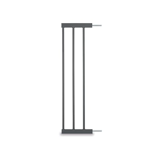 hauck Extension 21 cm pour Barriere de Securite Enfant, Escalier, Porte, Chien pour Clear Step 2, Open N Stop 2, Open N Stop KD, Stop N Safe 2, Autoclose N Stop 2, Sans Perçage, Métal, Gris Foncé