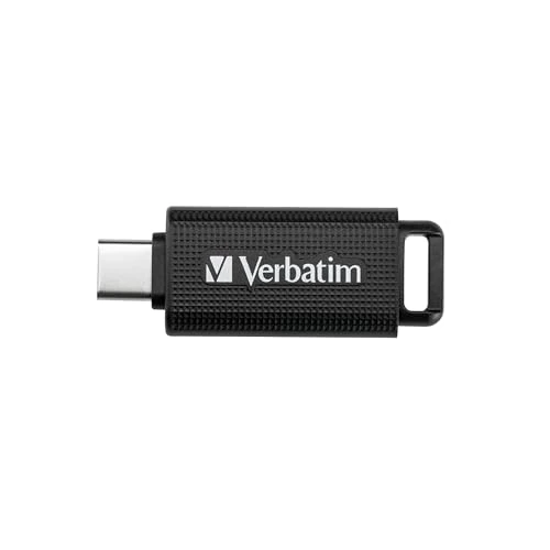 Verbatim Store 'n' Go USB-C Stick, kompakter Speicherstick mit 32 GB Datenspeicher, portabler USB Stick in Schwarz, ideal für Handy, Laptop, PC und Notebook
