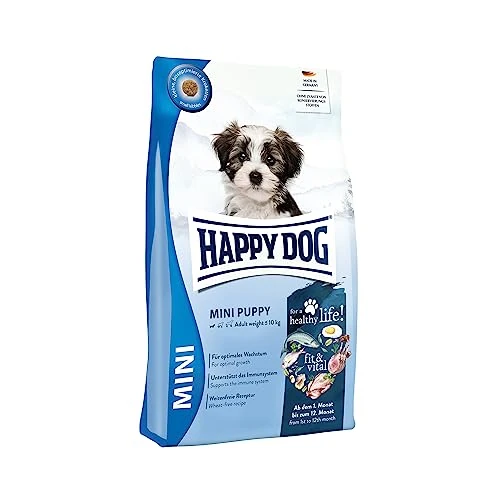 Offerta a tempo: Happy Dog Fit & Vital Mini Puppy 4 kg - 37% da 27.53 € a 17.26 €