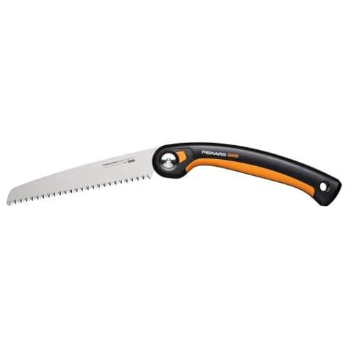 Zeitlich begrenztes Angebot: Fiskars Plus Klappsäge, Für dicke Stämme und Äste, 3 Schneidpositionen, Scharfes Power Tooth-Blatt, Grobzahnung, Blattlänge: 21 cm, Schwarz/Orange, SW69, 1067553 von 32.93 € auf 32.93 € (0.00% Rabatt)