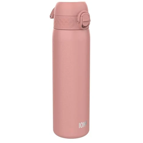 Limited offer: ION8 Lightweight Steel Water Bottle, 600 ml/20 oz, Non-Insulated, Leak Proof, Easy to Open, Secure Lock, Dishwasher Safe, Flip Cover, Fits Cup Holders, Carry Handle, Metal Water Bottle, Ash Rose Pink from 17.30 EUR to 17.30 EUR (save 0%)