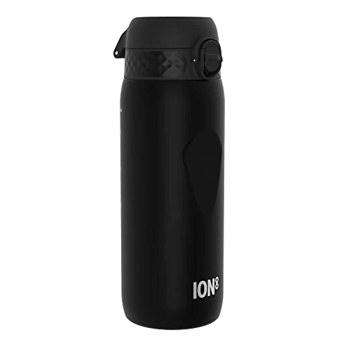 Tijdelijke aanbieding: ION8 Waterfles, 750 ml/24 oz, Lekvrij, Makkelijk te Openen, Veilige Vergrendeling, Vaatwasserbestendig, BPA-vrij, Hygiënische Deksel, Draaghandvat, Gevormde Grip, Makkelijk Schoon, Geurvrij, Zwart van 16.99 € naar 13.40 € (21% korti