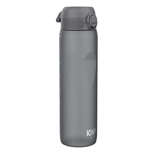 Limited-time offer: ION8 1 Litre Water Bottle, Leak Proof, Flip Lid, Carry Handle, Rapid Hydration, Dishwasher Safe, BPA Free, Contoured Grip, Ideal for Travel, Gym & Activity, Carbon Neutral Recyclon, 32 oz, Grey from 16.99 £ to 15.11 £ (save 11%)