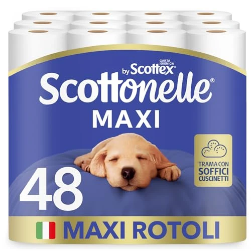 Scottonelle 48 Rolls Maxi Soft Quilted Toilet Paper (4 x 12)