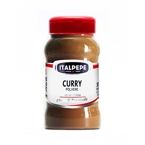 Italpepe, Curry in Polvere, Ideale da Utilizzare per Dare un Tocco di Piccantezza ai Piatti a Base di Verdure, Carne, Riso, Minestre e Zuppe, Confezione 300 gr