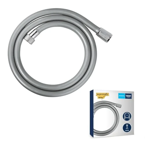 Oferta limitada: GROE Vitalioflex Trend - Manguera de ducha (1.25m, resistente al calor, sistema anti-torsión, conexión universal, instalación QuickFix), cromo, 22114000 de 14.02 € a 14.02 € (ahorro 0.00%)