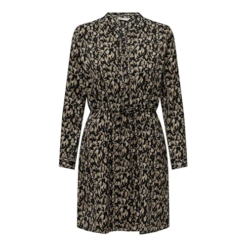 Offre limitee: Only Tunique Onlcory L/S à col en V WVN Noos pour Femme, Noir (Noir/Gris : cora Graphique), M de 32.99 EUR a 27.90 EUR (economie 15%)