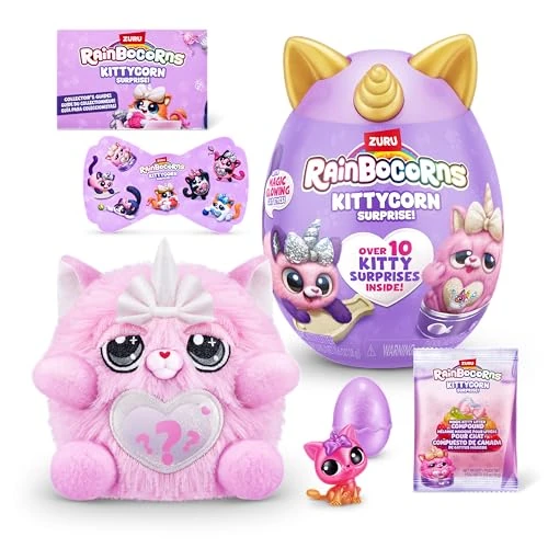 Offerta a tempo: Rainbocorns Kittycorn Surprise Series 7, Chinchilla Cat - Collectible Plush - 10 Surprises to Unbox, Peel and Reveal Heart, stickers, Ages 3+ (Chinchilla Cat) - 0.00% da 14.99 € a 14.99 €