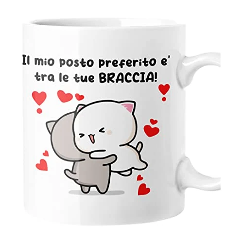 bubbleshirt Taza SanValentino Mi lugar favorito es en tus brazos Love Enamorados Taza 11oz idea de regalo