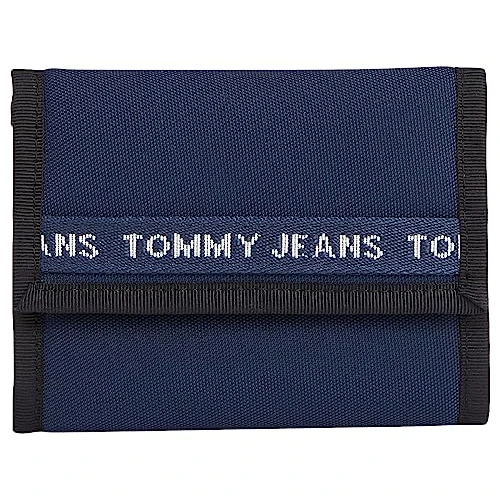 Tommy Jeans Men's Tjm Essential Nylon Trifold Am0am11720 Wallets, Blue (Twilight Navy), OS