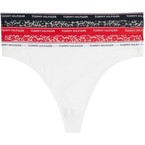Limited offer: Tommy Hilfiger Women's 3 Pack Thong Lace Ext Sizes Uw0uw04896 Thongs (pack of 3) from 44.90 EUR to 26.00 EUR (save 42%)