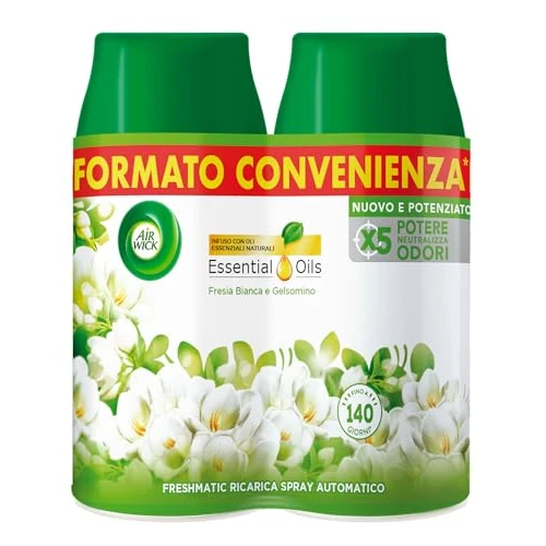 Offerta a tempo: Airwick Freshmatic Profumatore per Ambienti, 2 Ricariche Spray Automatico — 38% da 7,99 € a 4,99 €