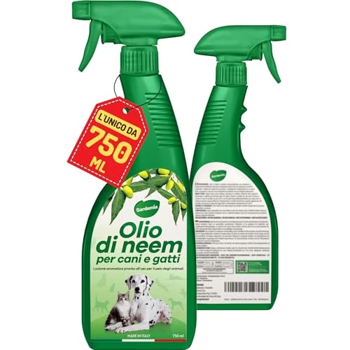 Zeitlich begrenztes Angebot: Gardemia Neemöl für Hunde und Katzen Spray 750ml | Natürliche Fellpflege mit den bekannten Eigenschaften des Neemöls | Angenehmer Duft | Spaziergänge, Outdoor & Indoor | Grooming | Für Deutschland von 17.90 € auf 17.90 € (0.00